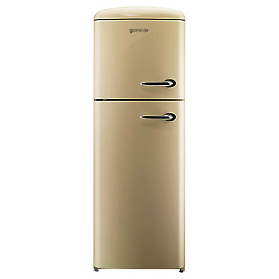 Gorenje RF60309OC-L Freestanding Fridge Freezer, A++ Energy Rating, Left-Hand Hinge, 60cm Wide, Cream Gorenje RF60309OC-L Freestanding Fridge Freezer, A++ Energy Rating, Left-Hand Hinge, 60cm Wide, Cream